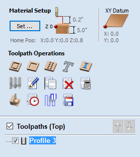 Toolpaths Tab